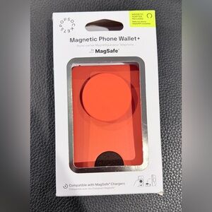 PopSocket Magnetic Phone Wallet+ for MagSafe - Bright Orange